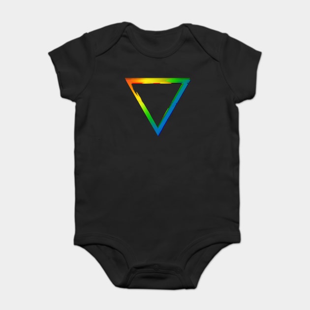 the triangle v2 Baby Bodysuit by claudiolemos